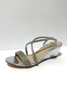 Nina Womens Nixon Sandals Silver Size 8.5 M